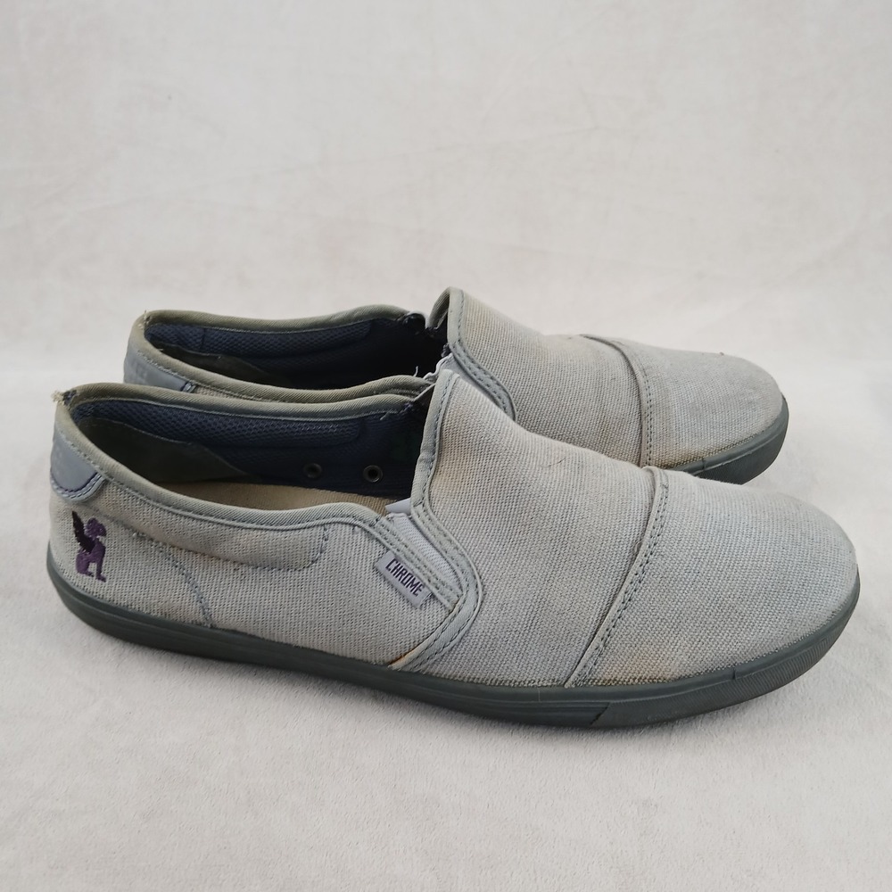 Chrome Industries 8.5 Mens Shoes Canvas Beaters Slip On Commuter Bike FLAWS